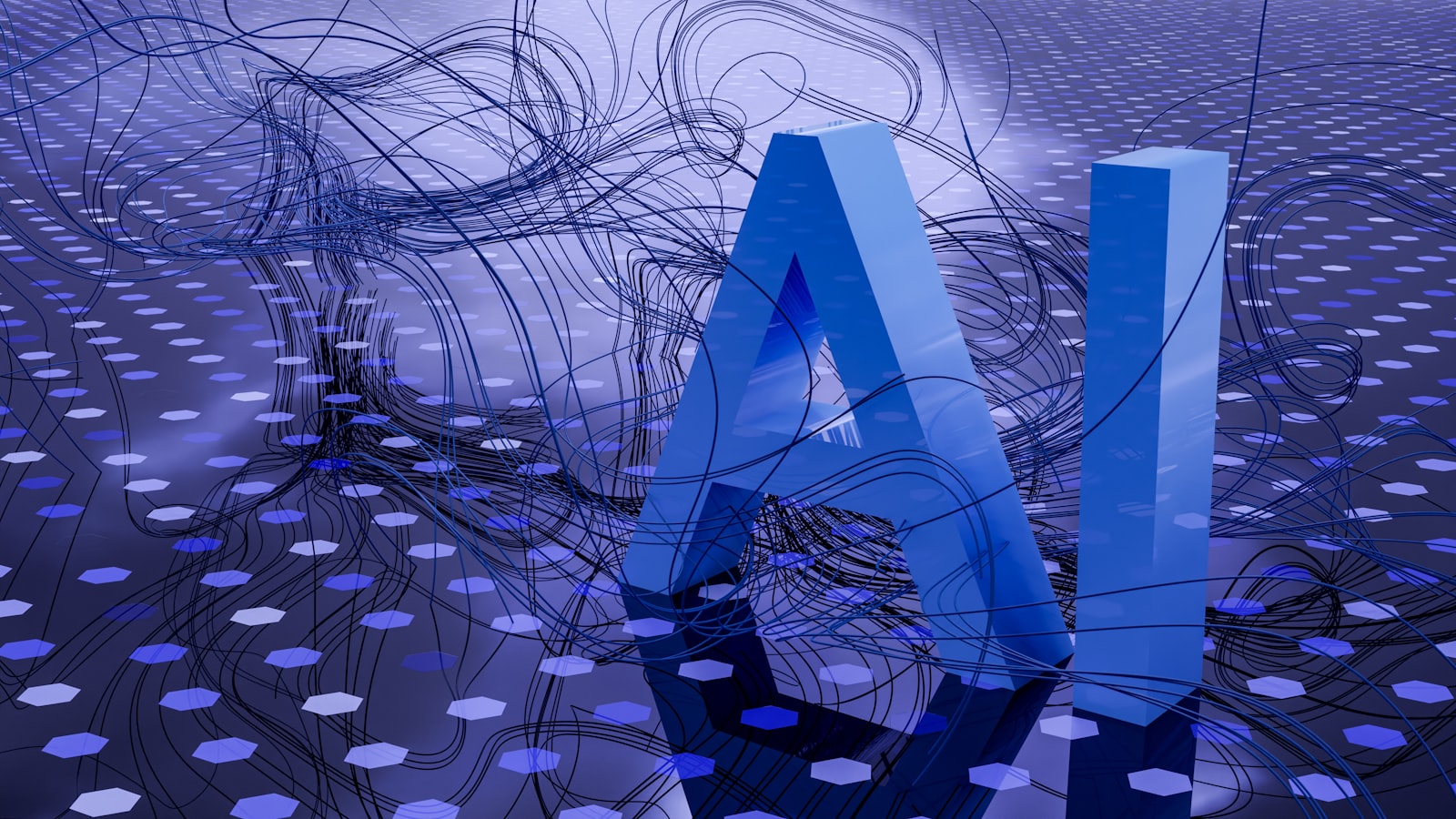 AI and automation abstract visual